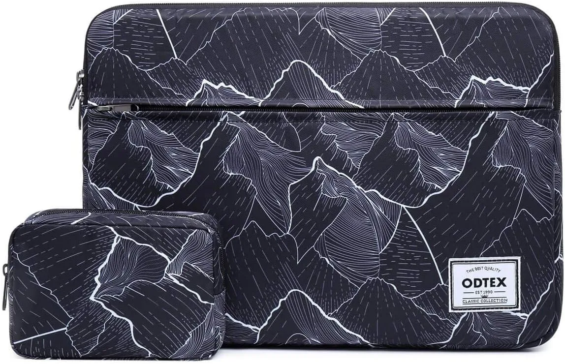 Laptop Sleeve Bag Cover with Small case Compatible MacBook Air MacBook Pro 13 inch and 13.3 inch-14 inch Notebook Chromebook Surface Book-Moutain
