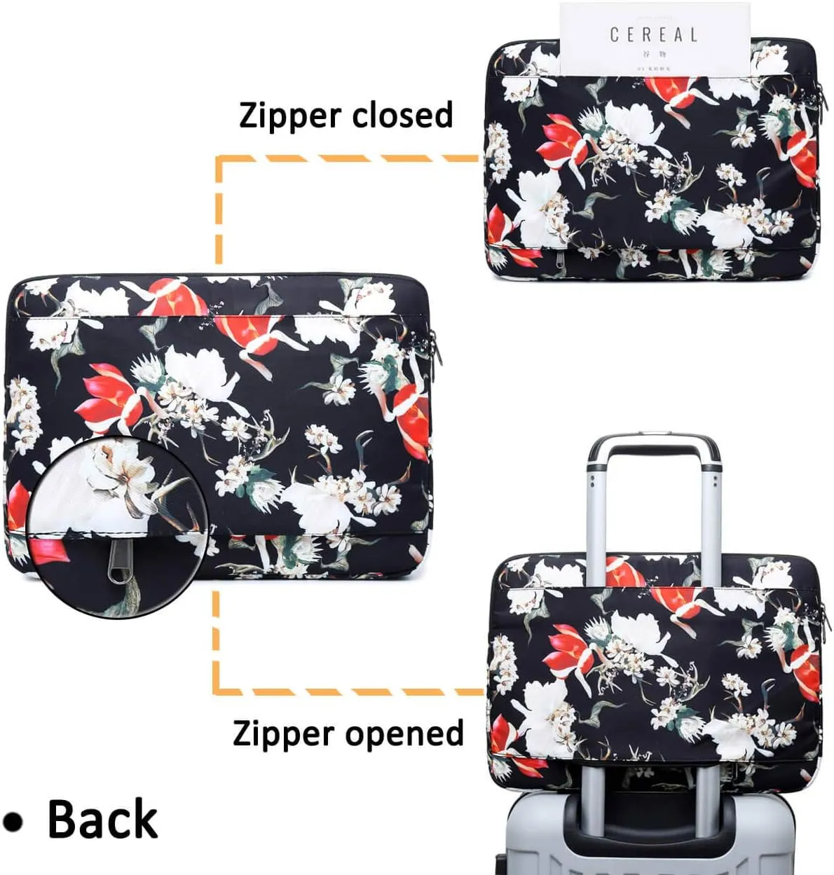 Laptop Sleeve,ODTEX Slim Laptop Bag for Women Compatible 13-14 Inch MacBook Pro MacBook Air Notebook Surface Book Chromebook Dell Inspiron