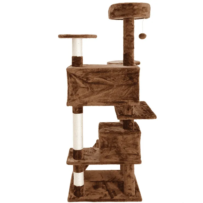 Large Tall Carpeted Cat Tree Condo Tower Climbing Stand