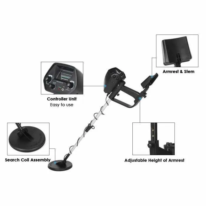 LCD Metal Detector Waterproof Gold Digger