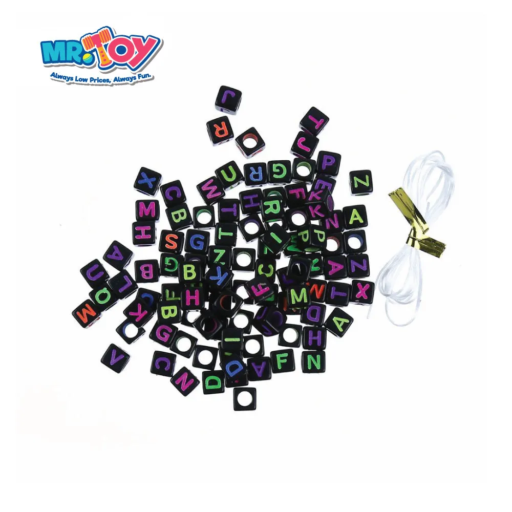 Loom Bands - Alphabets Black Beads