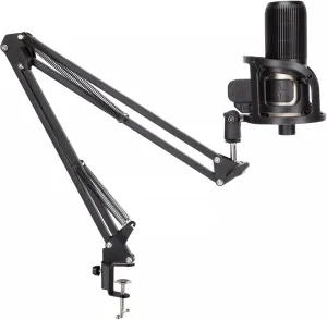 Metal Condenser Microphone Game Recording USB Microphone Computer Laptop Studio Vocal Singing Microphone with Stand (Color : B, Size (A