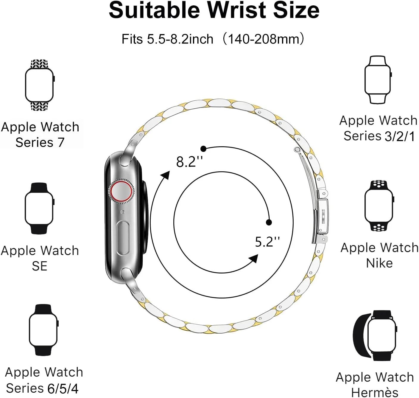 MioHHR Slim Metal Bands Compatible with Apple Watch Ultra 2 1 Series 10/9/8/7/SE/6/5/4/3/2/1,Thin Stainless Steel Chain Strap for Women iWatch Band 49mm 46mm 45mm 44mm 42mm 41mm 40mm 38mm