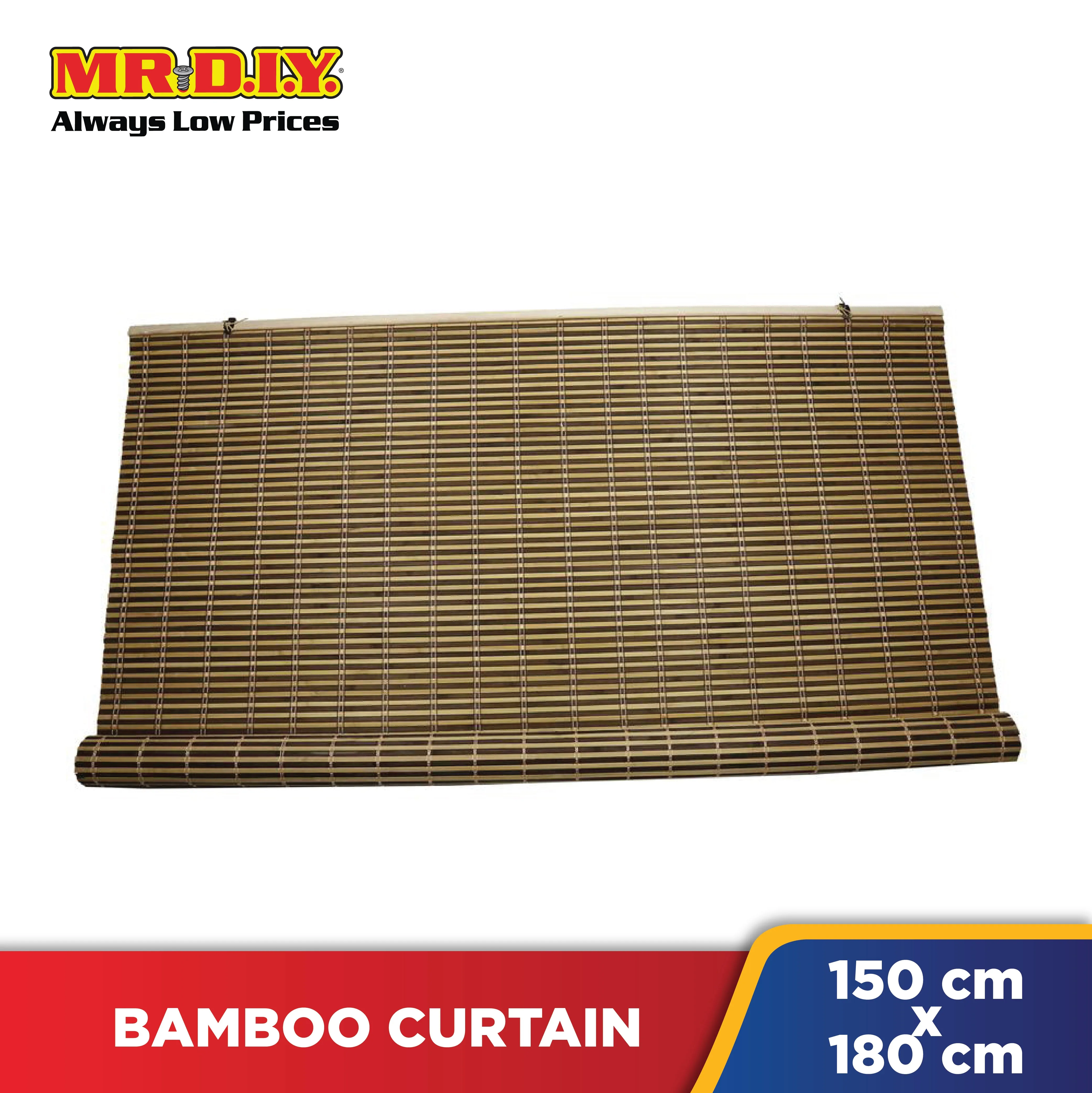 (MR.DIY) Bamboo Outdoor Curtain Blinds (150 X 175cm)