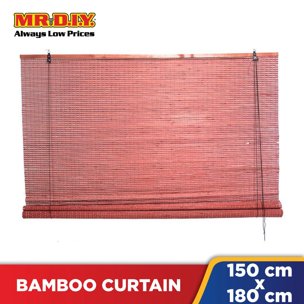 (MR.DIY) Natural Bamboo Roll-Up Blinds (150 x 180cm)