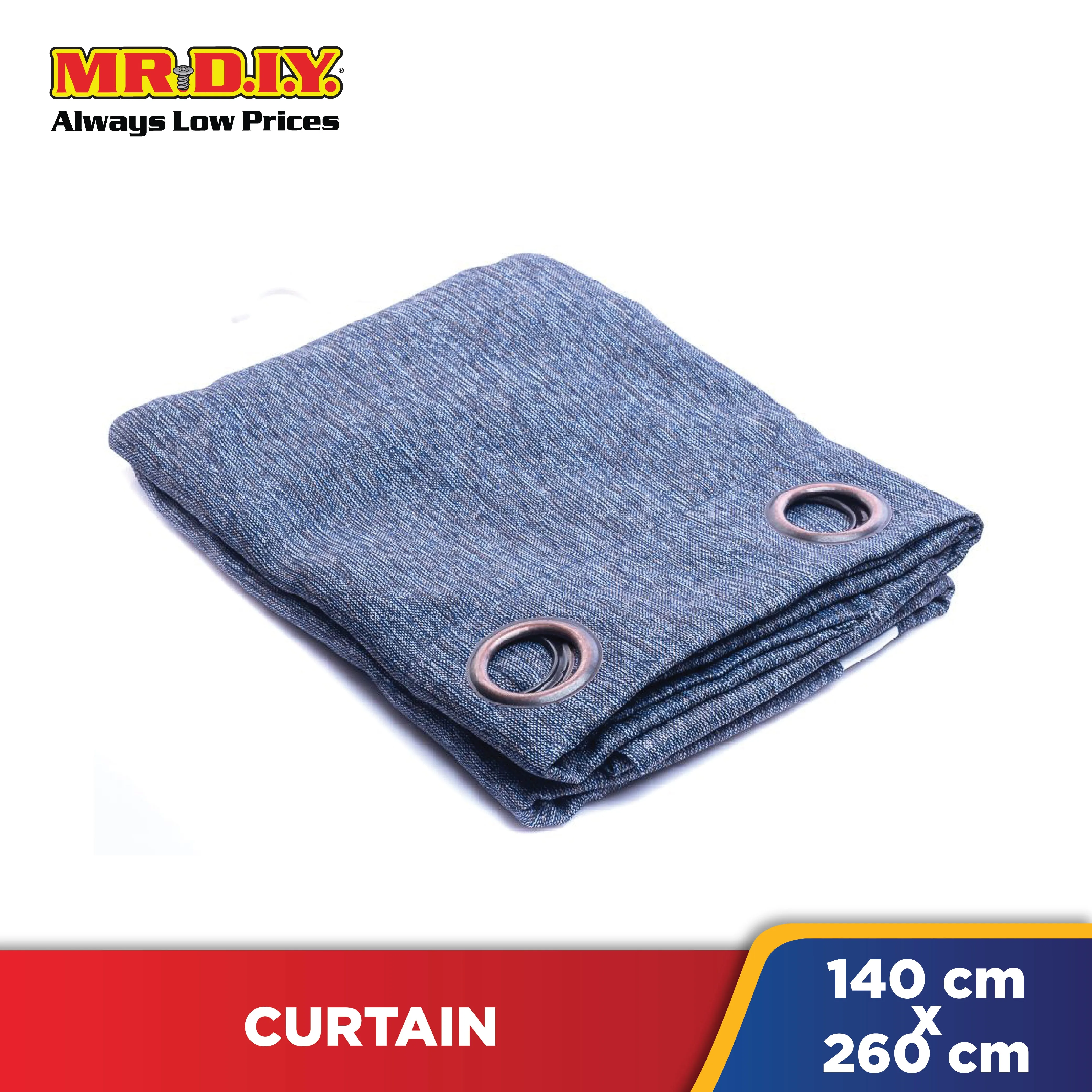 (MR.DIY) RIDEAU Window Semi Blackout Curtain Ring (140 x 260cm)