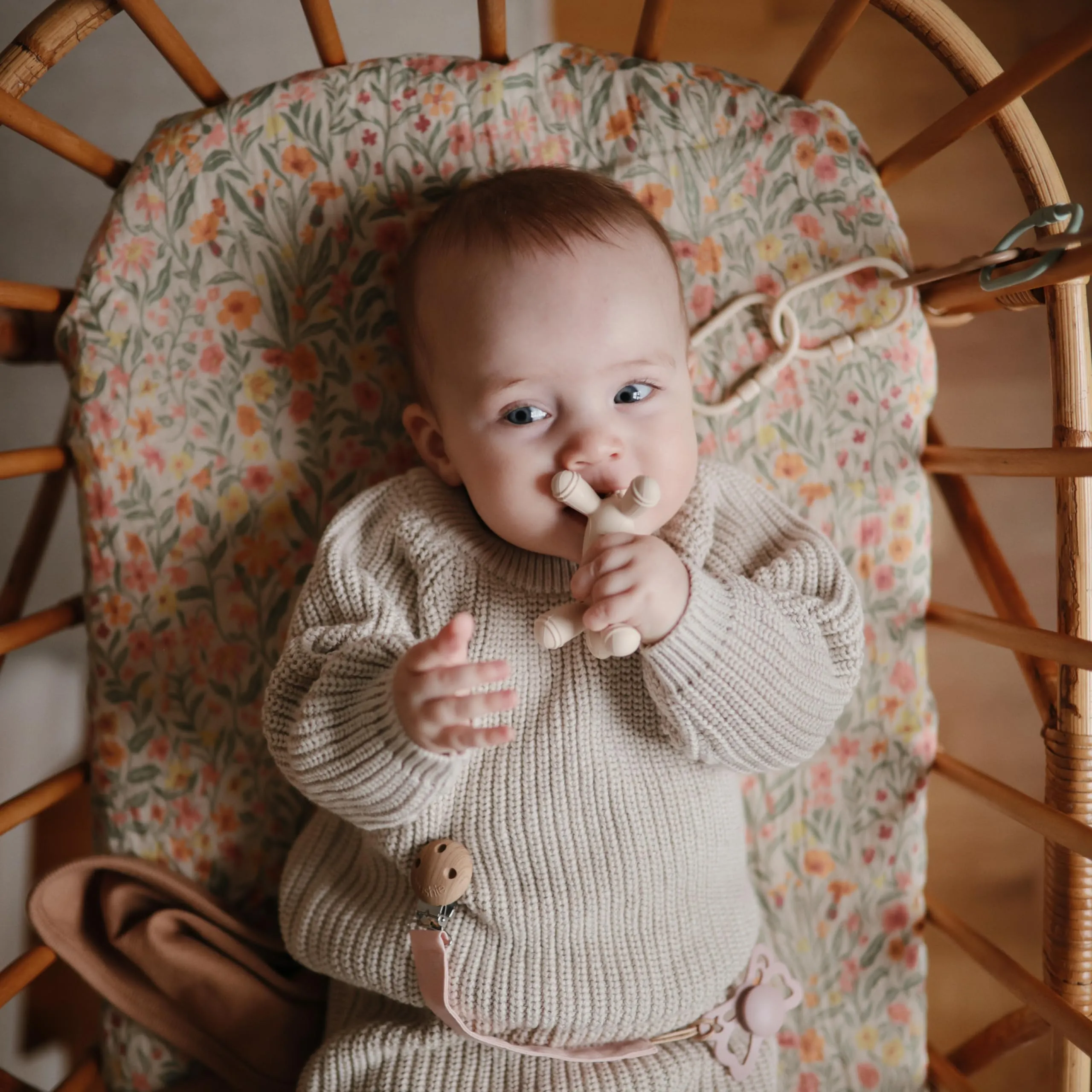 mushie Silicone Baby Teether Toy | Bunny