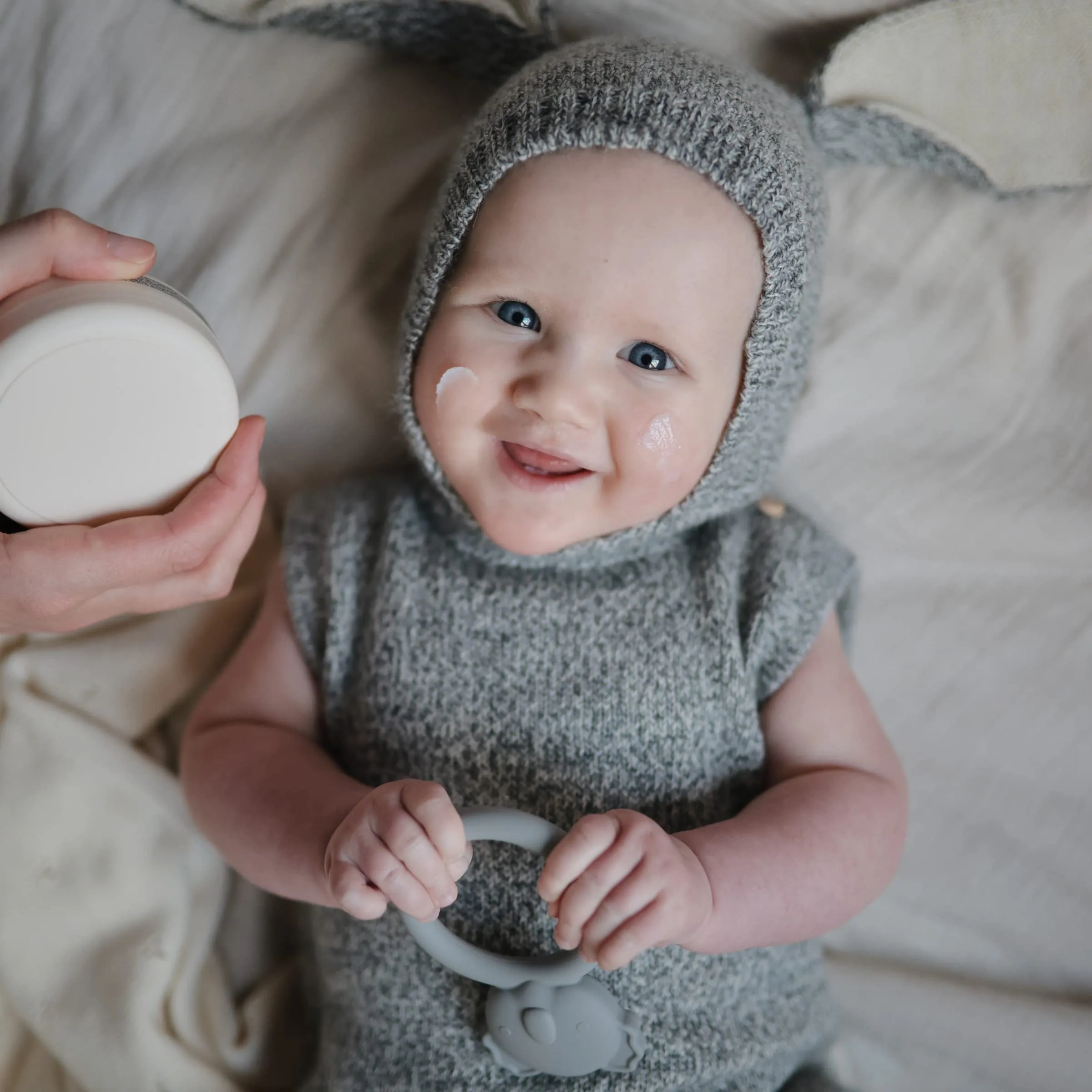 mushie Silicone Baby Teether Toy | Bunny