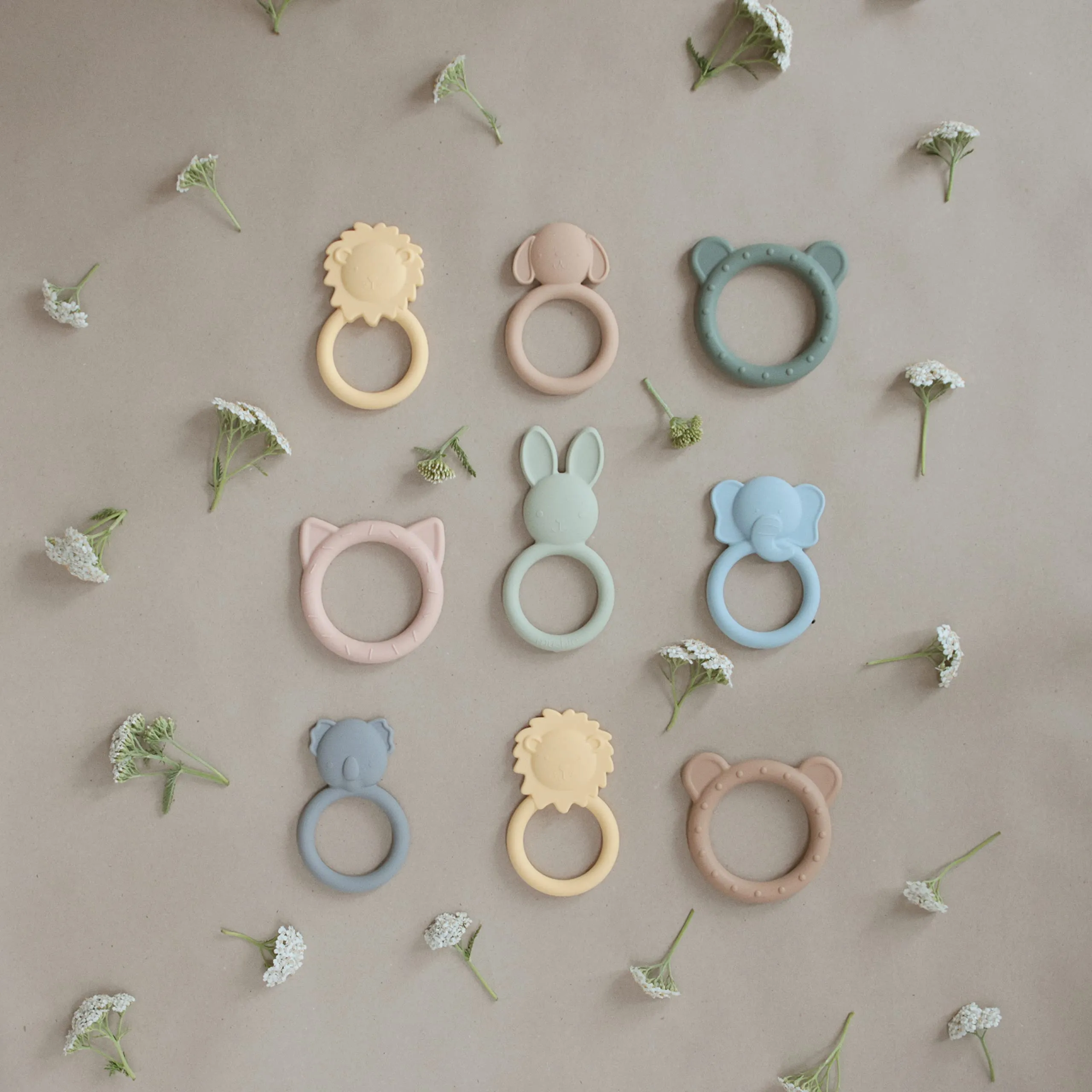 mushie Silicone Baby Teether Toy | Bunny