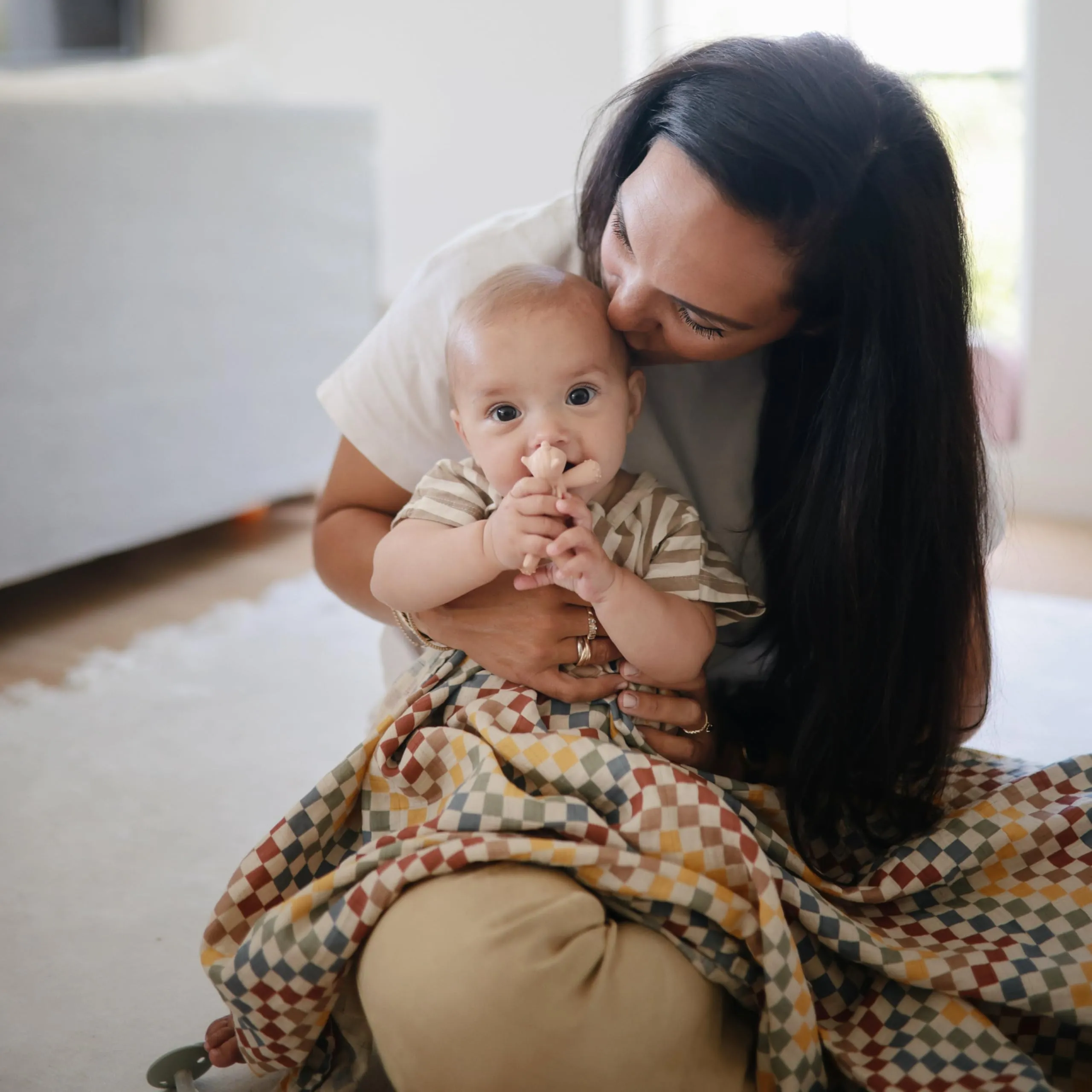 mushie Silicone Baby Teether Toy | Bunny