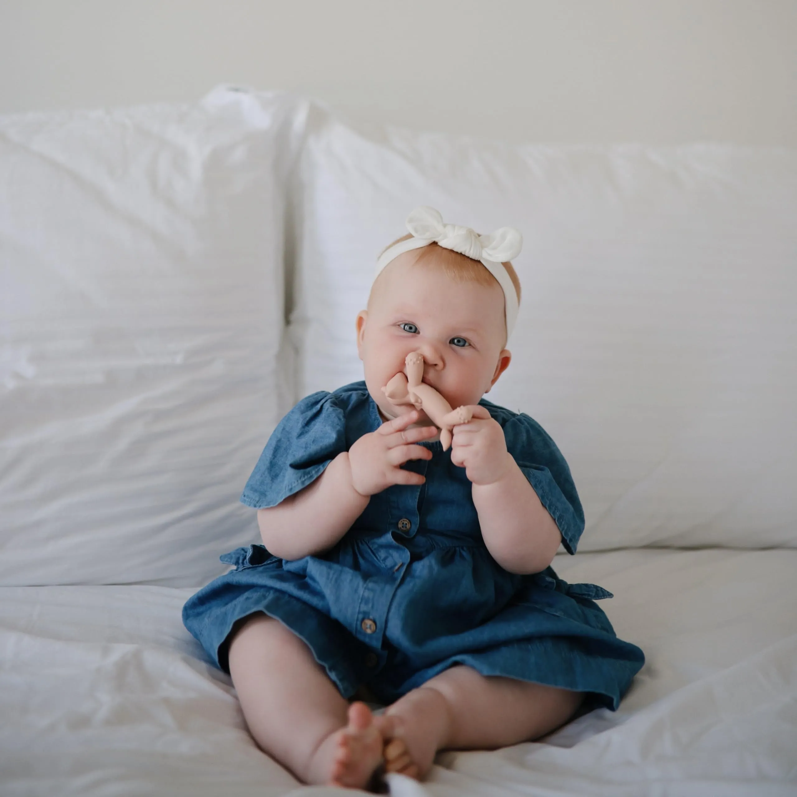 mushie Silicone Baby Teether Toy | Bunny