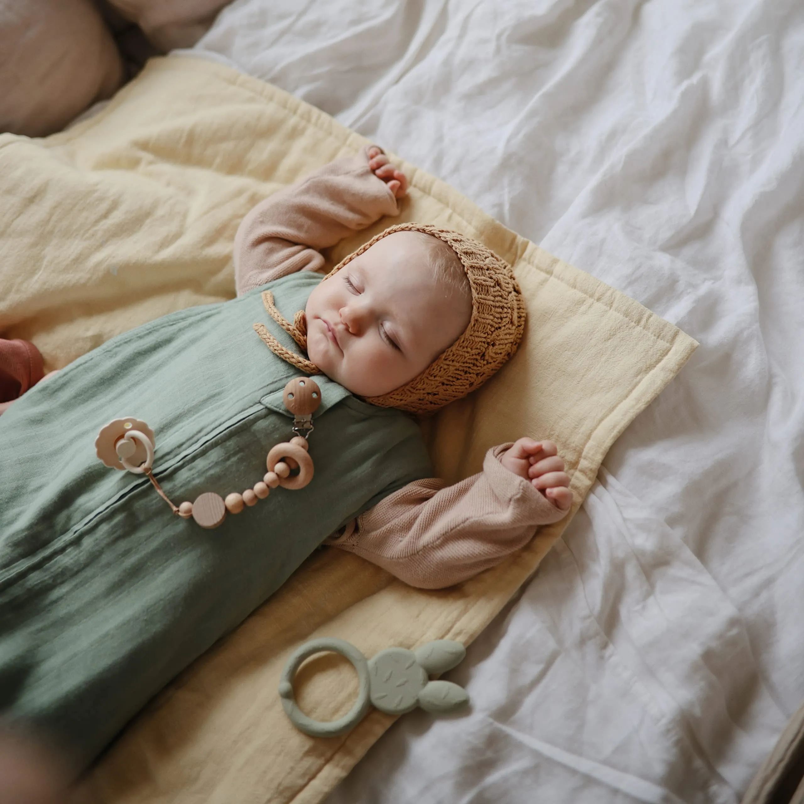 mushie Silicone Baby Teether Toy | Bunny
