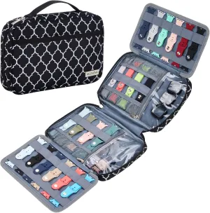 NICOGENA 32 Watch Bands Case, Compatible with Apple, Straps Organizer and Accessories Storage Holder, Lantern Black(Bag Only)