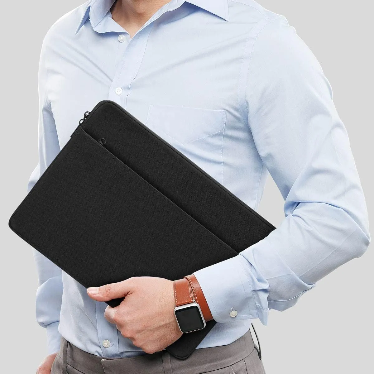 NIDOO 15.6 inch Laptop Sleeve Case Computer Bag for 15.6" Lenovo Legion 5 / IdeaPad Gaming 3i / ThinkPad E15 T15 L15 / 16" Yoga Slim 7 Pro/HP Envy Laptop 16 / Spectre x360 / Acer Swift 3, Black