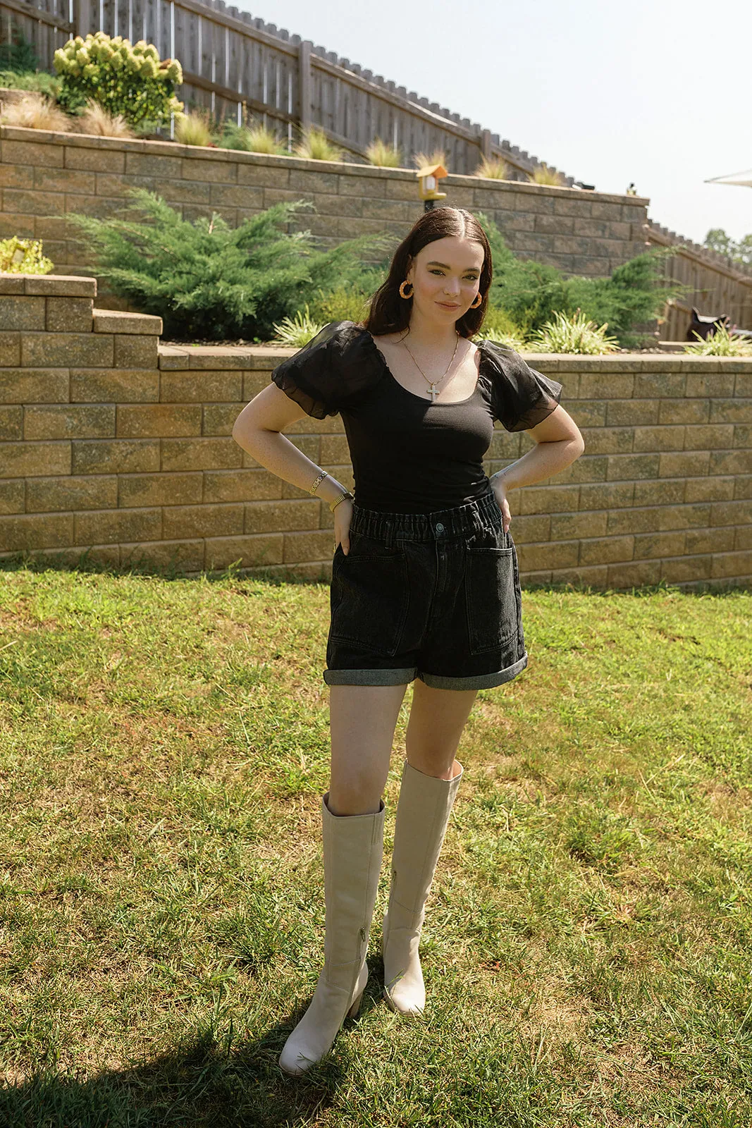 Odin Denim Short Black