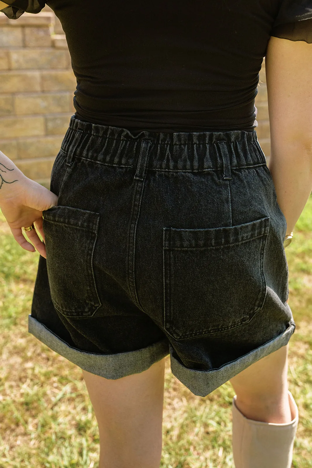 Odin Denim Short Black