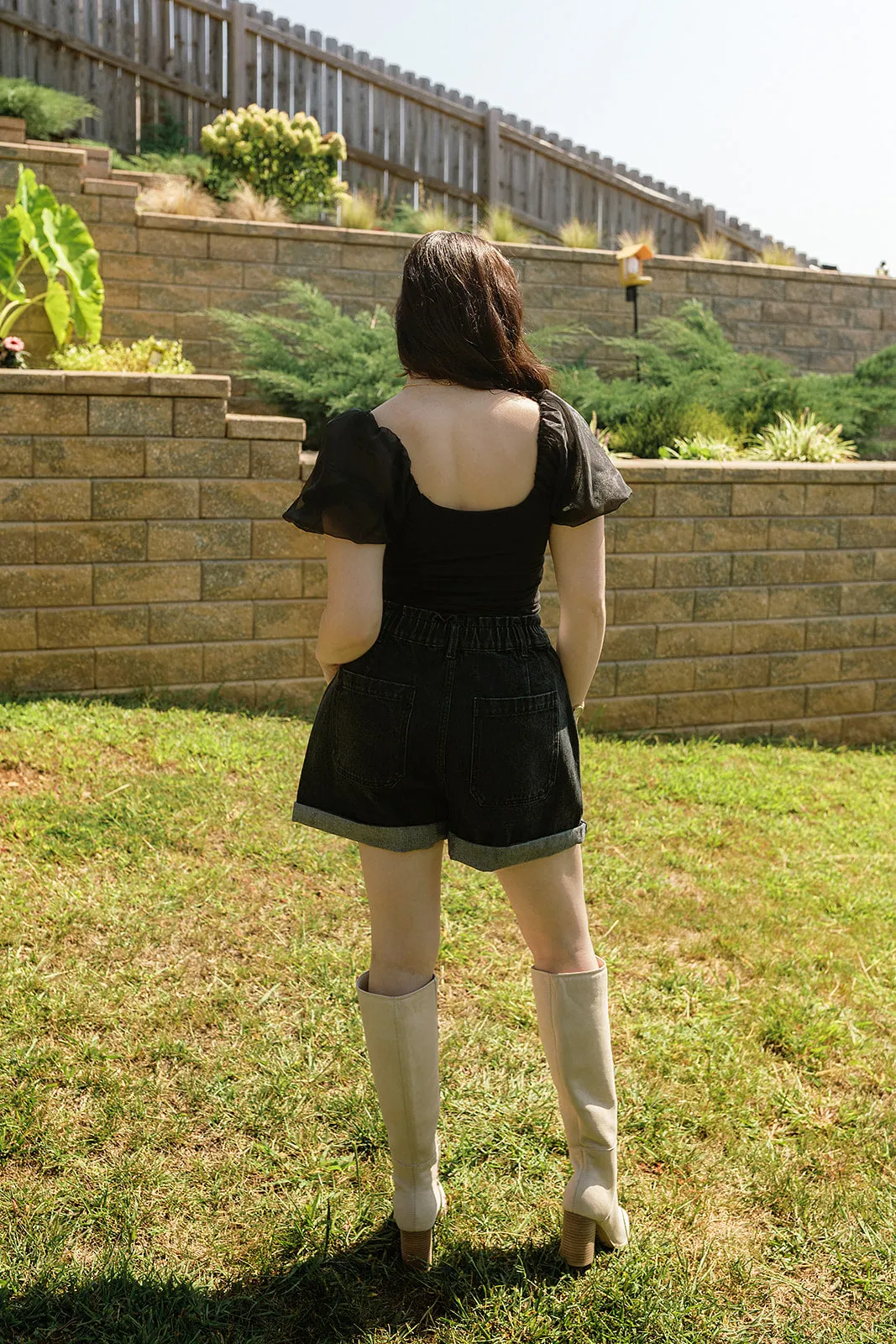 Odin Denim Short Black