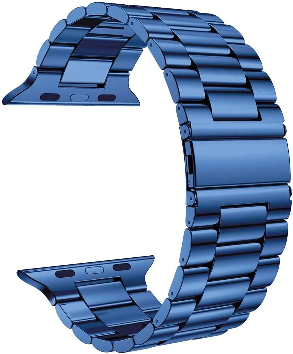 Pack 2 Metal Bands Compatible With Apple Watch Band 38/40/41/42/44/45/46/49mm,Stainless Steel&Milanese Loop Mesh for iWatch Band Series Ultra/Ultra2/SE2/SE/10/9 8 7 6 5 4 3 2 1