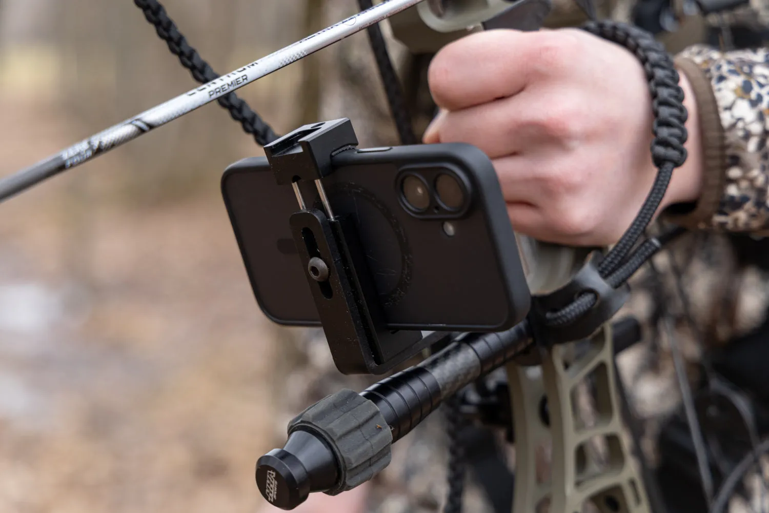 Phone Clamp Bow Mount - Standard