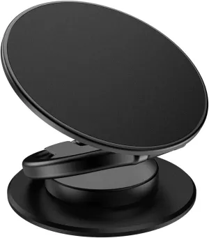 Phone Grip, Phone Ring Holder Finger Kickstand, 360Rotation & Adjustable Metal Cell Phone Rings Gripper Stand Work with Magnetic Car Mount for iPhone Samsung & Other Phones - Black