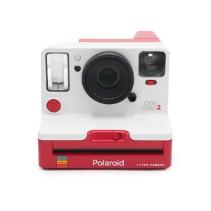 Polaroid One Step 2 Instant Film Camera - White and Red - USED