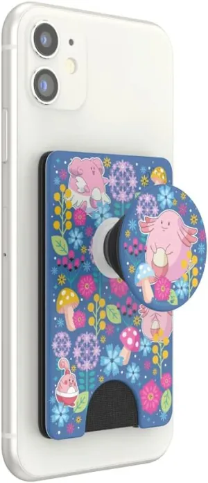 PopSockets Phone Wallet with Expanding Phone Grip, Phone Card Holder, Pokemon PopWallet - Chansey