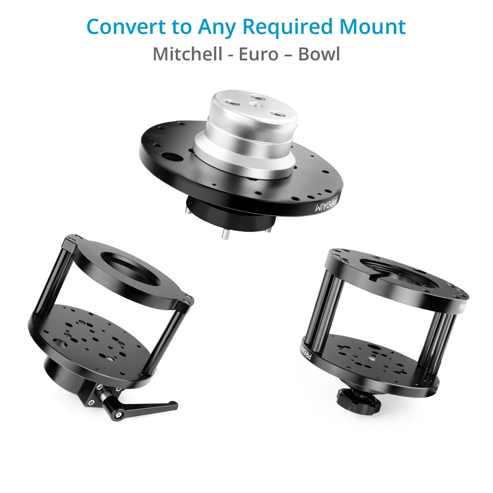 Proaim Multi Adapter Kit (Mitchell  Euro/Elemac - Bowl) for Camera Rigging