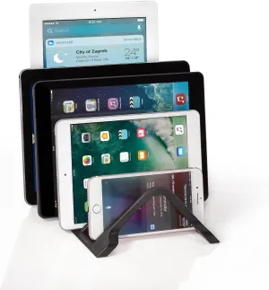 Prosumer's Choice Universal 5 Tablet and Smartphone Charging Organizer Rack/Desktop Stand Holder | iPad Storage Rack