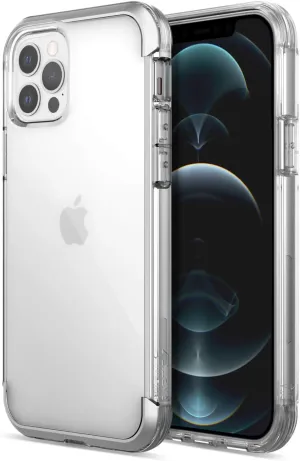 RAPTIC Air Case Compatible with iPhone 12 Case & iPhone 12 Pro Case, Scratch Resistant, Aluminum Metal Bumper, Wireless Charging, 13ft Drop Protection, Fits iPhone 12 & iPhone 12 Pro, Clear
