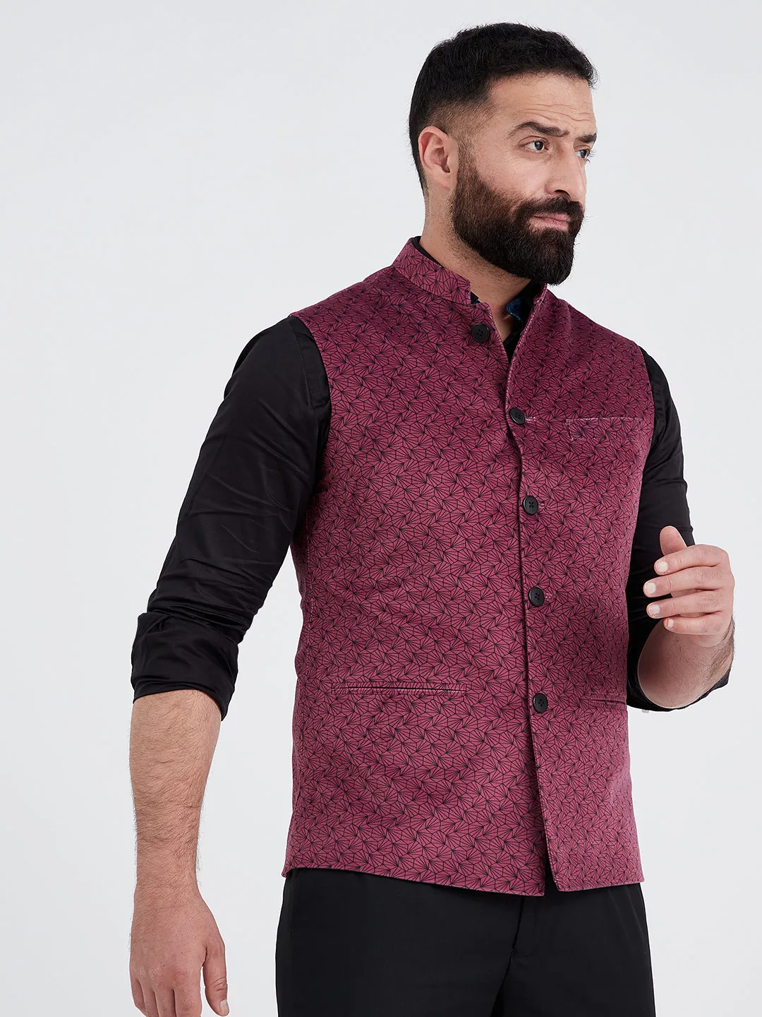 Rosewood Nehru Jacket