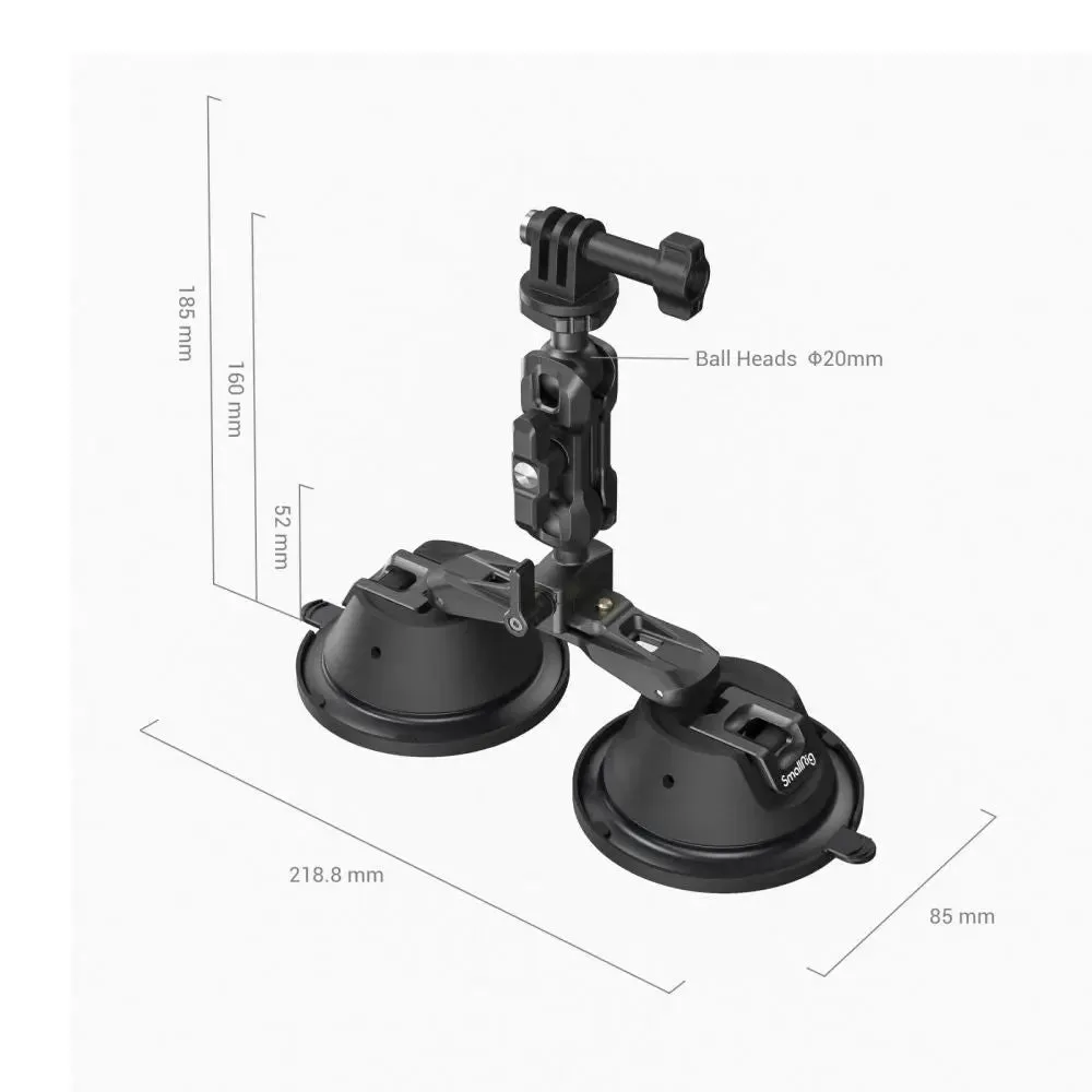 SmallRig 3566, Portable Dual Suction Cup Camera Mount SC-2K