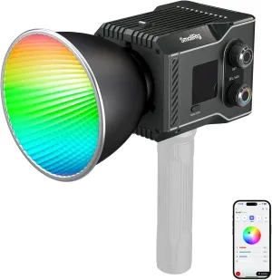 SmallRig RC 60C RGB LED Video Light, 3400mAh Battery 45min Runtime, APP Control, Potable Palm-Sized Continuous Output Lighting 2500K-10000K, for Photography/Video/Studio, Lite Edition