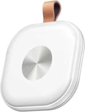 Smart Bluetooth Tracker,Key Finder,Item Locator Works with Apple Find My (iOS Only),Tracking Tag for Luggage,Keys,Bags,Wallets, Anti-Lost Without Monthly fees,Replaceable Battery(White,1-Pack)