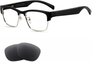 Smart Glasses Bluetooth-Audio Glasses for Men Women with Alexa, Built-in Mic, Blue Light Filter&Polarized Lenses for All Smart Devices Voice Assistant