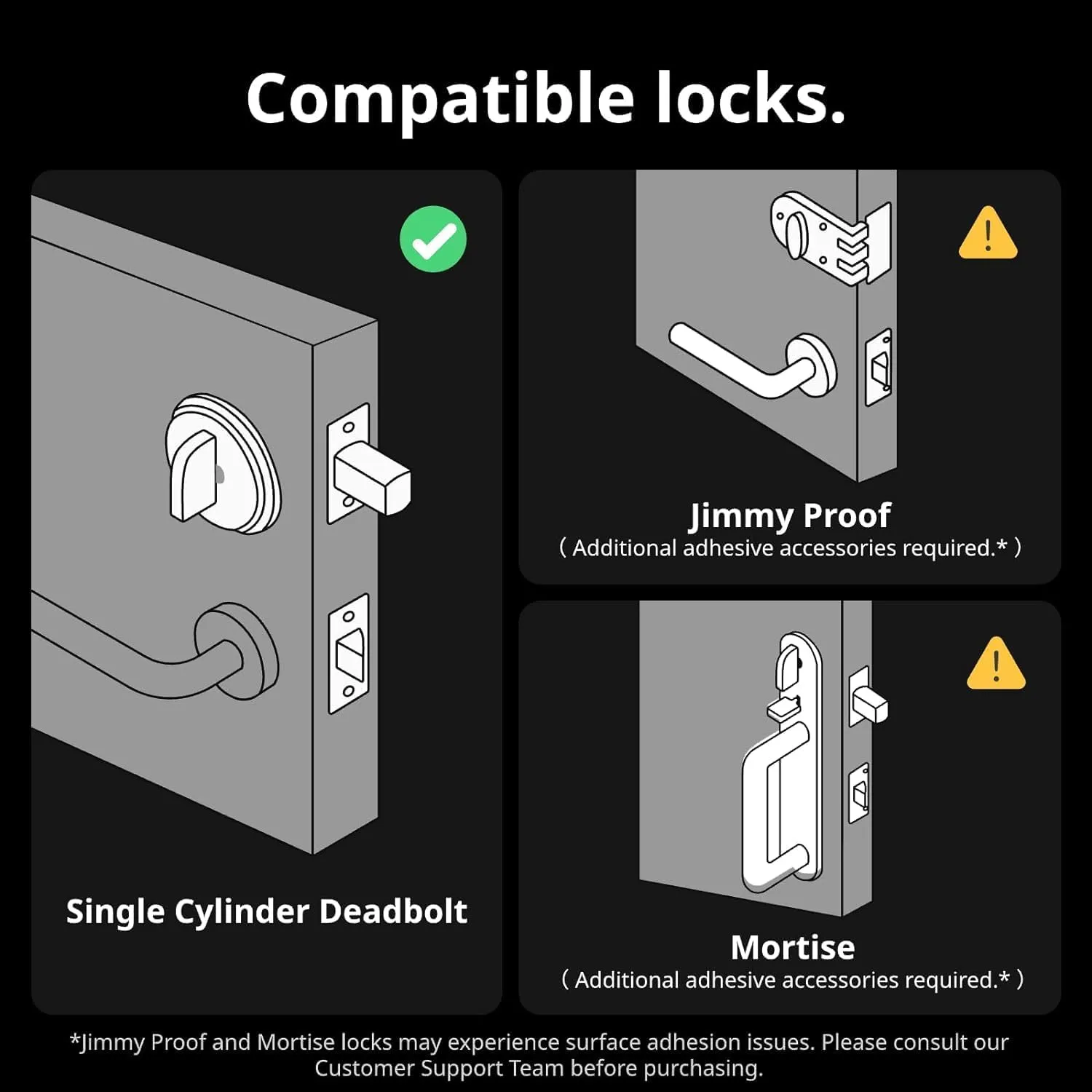 SwitchBot Smart Lock Pro, Keyless Entry Door Lock, Smart Door Lock Front Door, Electronic Smart Deadbolt, Fits Your Existing Deadbolt in Minutes, Add SwitchBot Hub2 to Support Matter, Alexa (Silver)