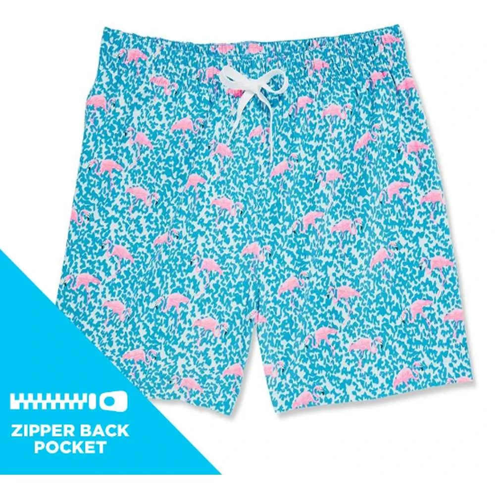 The Domingos Are For Flamingos Stretch Trunk Zipper - 7"