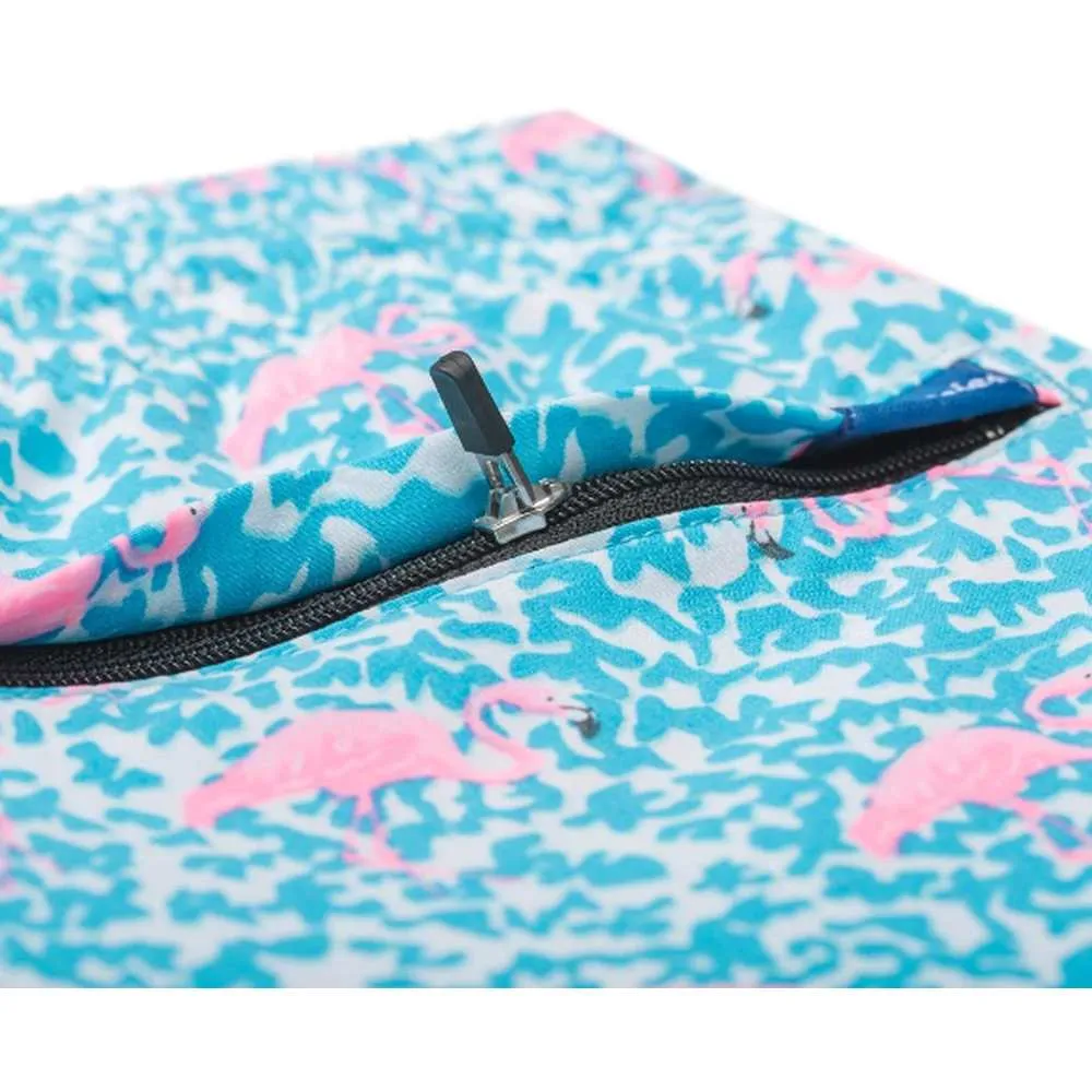 The Domingos Are For Flamingos Stretch Trunk Zipper - 7"