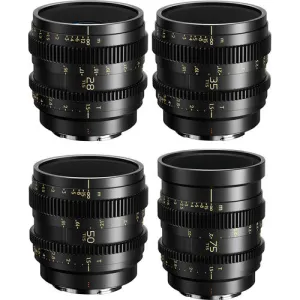 Thypoch Simera-C Cine 4-Lens Kit (28, 35, 50 & 75mm, Sony E-Mount)
