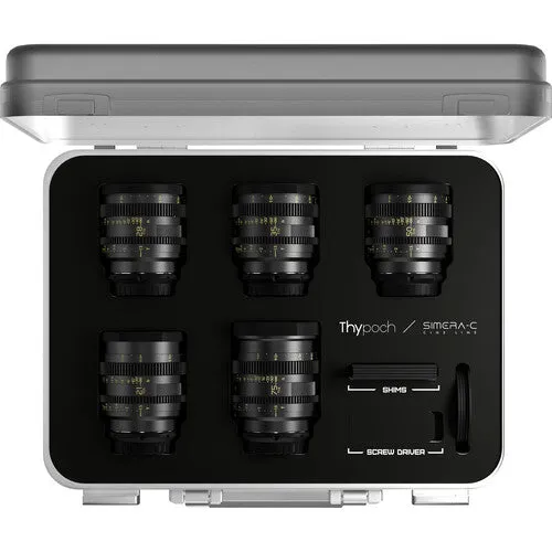 Thypoch Simera-C Cine 5-Lens Kit (21, 28, 35, 50 & 75mm, Sony E-Mount)