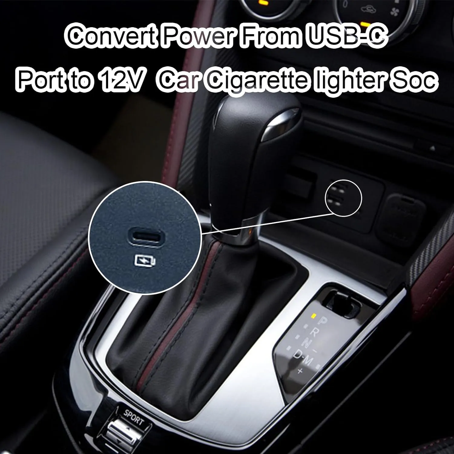 USB C to Cigarette Lighter Adapter 1 FT,2 of Pack, 12V /18W, for Dashboard Cameras, Radar Detectors, GPS, in-Vehicle LED Strips, and Other Automotive Electronics.