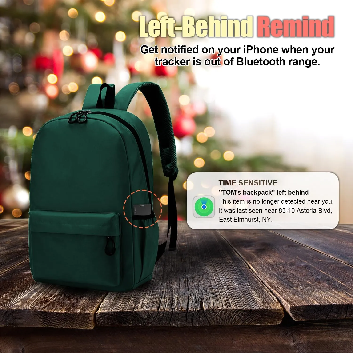 Wallet Tracker Card, Compatible with Find My App(iOS Only), for Luggage Tag, Purse, Passport,Key,IP67 Waterproof,Slim Smart Bluetooth Tracking Tag with Key Chain Hole (Recharge Version-2 Pack)