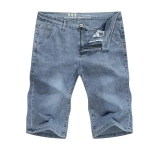 West Louis Light Blue Regular Stretchy Denim Shorts