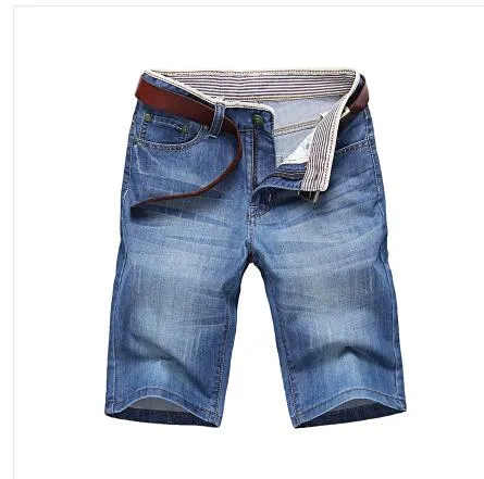 West Louis Men's Solid Denim Shorts