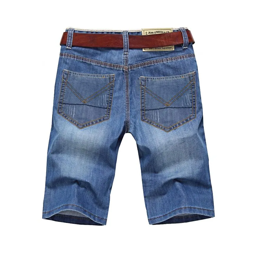 West Louis Men's Solid Denim Shorts