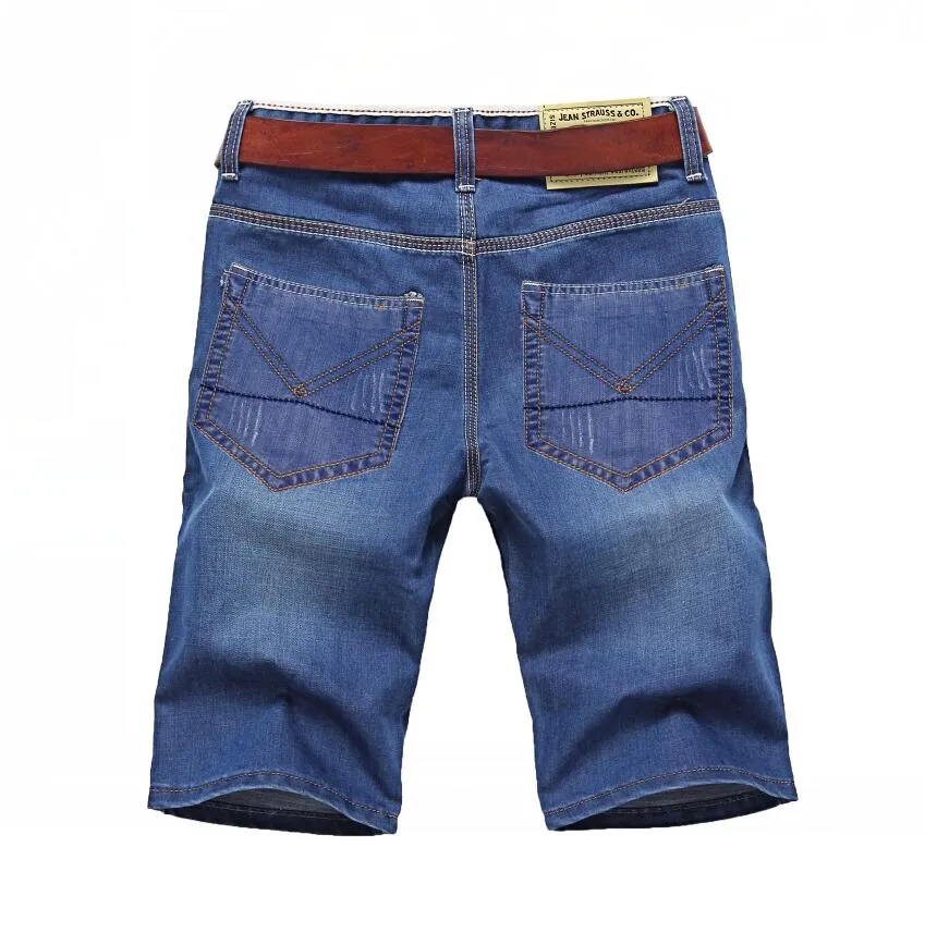 West Louis Men's Solid Denim Shorts